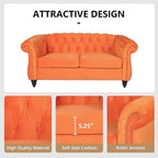 QHITTY 2 Piece Living Room Set, Sectional Chesterfield Sofa Chair Contemporary - Image 4