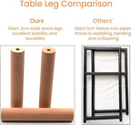 Solid Wood Side Table, 2-Tier Tall End Table - Image 8