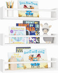 Fixwal Floating Bookshelves for Wall, 16.5 Inch Wood Nursery Book Shelves Set by Fixwal