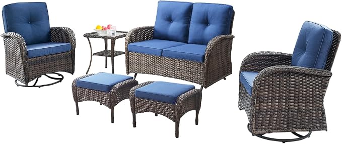 Belord 6 Piece Patio Conversation Sets - Image 3