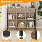FATORRI Rustic 6 Cube Storage Organizer Bookshelf - Image 4