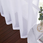 NICETOWN White Sheer Curtains 72 inches Long - Image 7