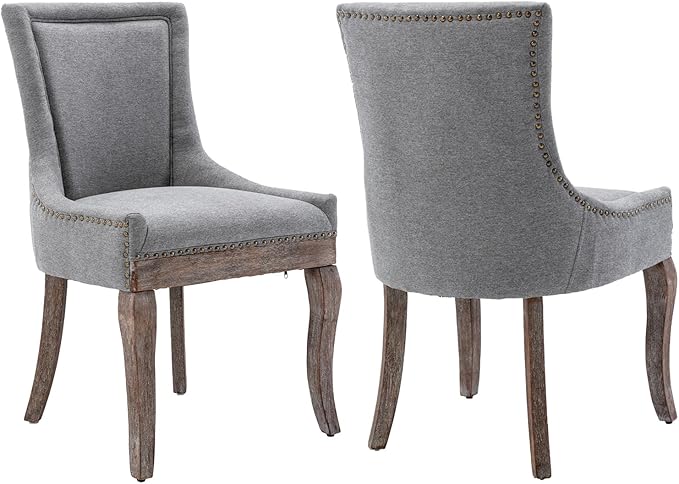 Modern Dining Chairs Set of 2, High Back Dining Chairs Side Chairs by MZDOO