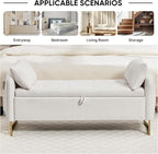 48" End of Bed Bench, Modern Storage Benches - Image 4