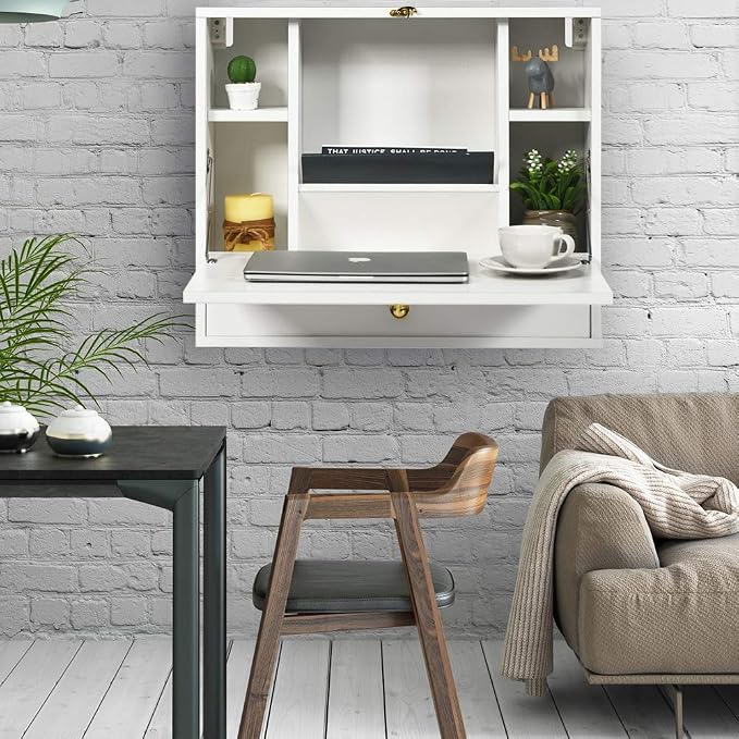 WATERJOY Small Wall Foldable Hideaway Storage Cabinets - Image 8