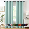 MIULEE Blackout Curtains for Bedroom 2 Panels 40 x 84 Inch Long Aqua | Thermal by MIULEE