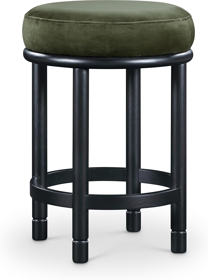 Meridian Furniture 977Green-C Monette Collection Art Deco Counter Stool by MeridianFurniture