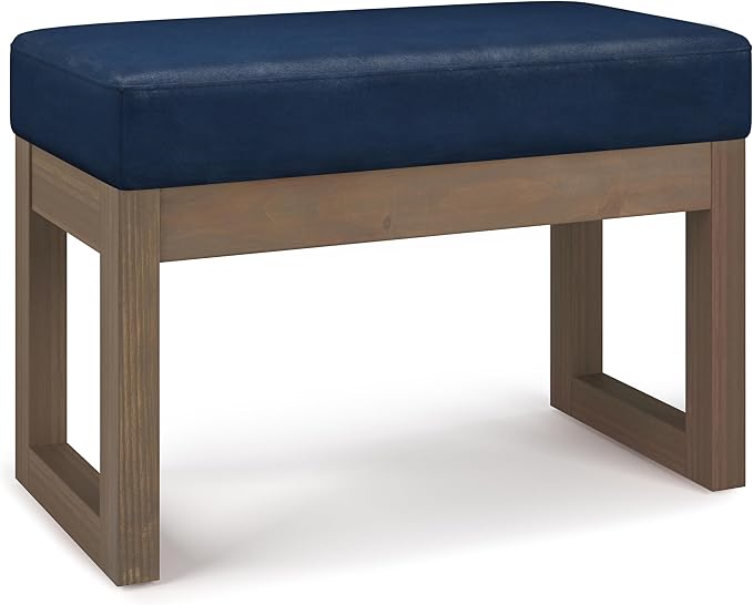 SIMPLIHOME Milltown Small Ottoman Bench by SimpliHome