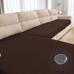 Water Repellent Couch Cushion Cover 3 Pieces Sofa Seat Cushion Covers, Stretch by TOPYUMH