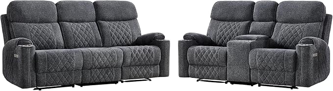 HAOMARKETS 2-Piece Power Recliner Sofa Set - Image 8