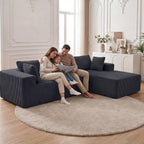 DUMOS 108" Boneless Couch, Cloud Sectional Couch - Image 2