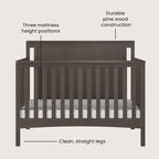 Child Craft Scout 4-in-1 Convertible Baby Crib Nursery Furniture Set - Image 4