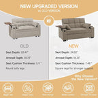 hansones ​66" Multi-Functional Pull-Out Sofa Bed - Image 7