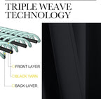 NICETOWN Blackout Draperies Window Curtain Panels, Autumn/Winter Thermal - Image 3