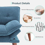 LINSY HOME Futon Sofa Bed, 3 in 1 Convertible Comfy Loveseat Sleeper Sofa Bed - Image 5