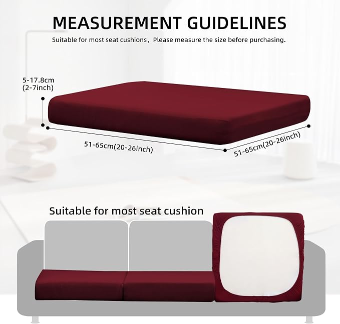 14Pcs Outdoor Cushion Covers, Elastic Patio Cushion Covers | Washable, - Image 2