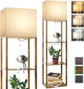 RUNTOP Plus Floor Lamp with Shelves, Modern Shelf Floor Lamp with 15W 3CCT LED by RUNTOP