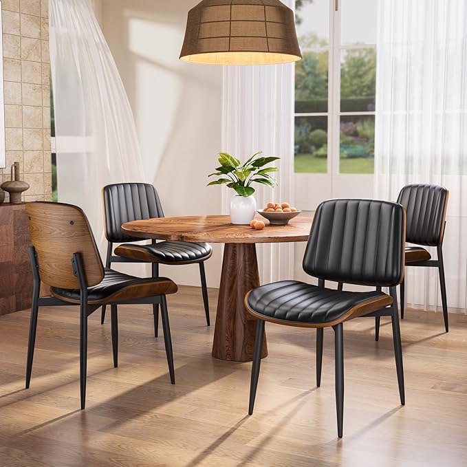 YaFiti Dining Chairs Set of 2, Mid Century Modern Dining Room Kitchen Chairs - Image 3