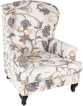 KRFOONN Wingback Chair Cover Slipcovers 2 Piece Stretch Wing Chair Covers by KRFOONN