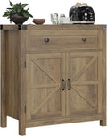HOSTACK Coffee Bar Cabinet, Kitchen Storage Cabinet, Modern Farmhouse Buffet by HOSTACK