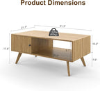 Manora Mid Century Modern Coffee Table - Image 2