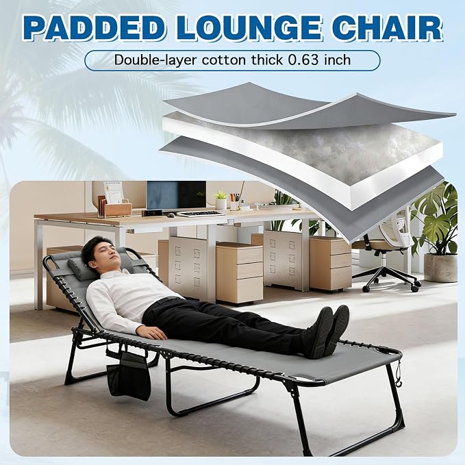 Outdoor Folding Lounge Chair - Image 5
