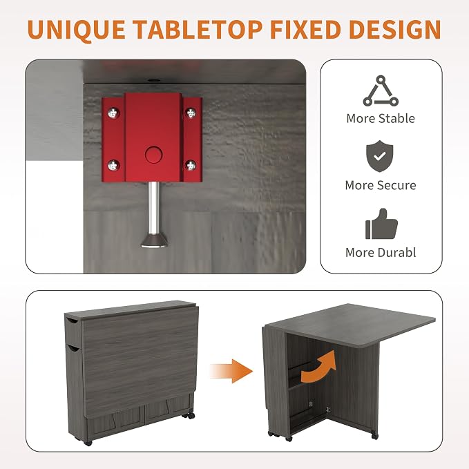 IDEALHOUSE Folding Dining Table - Image 6