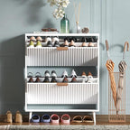 Shoe Cabinet Storage, Modern Freestanding Organizer by QIVOMIX