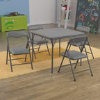 Flash Furniture Mindy Kids 5-Piece Folding Square Table and Chairs Set - Image 2