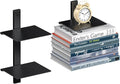 Floating Book Shelves for Wall, 2 Tier Invisible Floating Bookshelf, Vertical by ART-GIFTREE