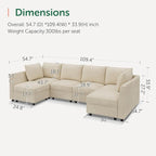 HONBAY Modular Sectional Sofa Couch - Image 2