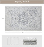 Washable Rugs 6x9 Area Rugs for Living Room, Dining Room, Playroom | Ultra Soft - Image 2