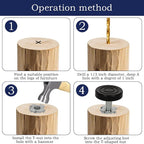 12 PCS M6 Thread Furniture Feet Levelers, Adjustable Furniture feet, Leveling - Image 5