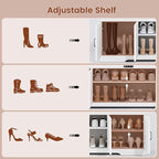 UPOSOJA 60“ Farmhouse Shoe Storage Bench - Image 5