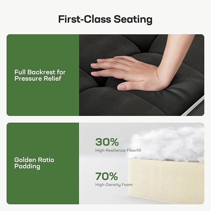 Marsail 3-in-1 Convertible Futon Sleeper Sofa Bed, Pull Out Couch - Image 5