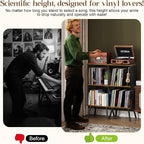 X-cosrack 3-Tier Record Player Stand, Turntable Stand - Image 4