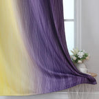Yellow and Purple Ombre Blackout Curtains - Image 6