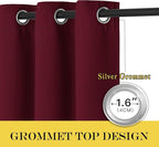 NICETOWN Blackout Room Divider Curtains 84 inch Length, Grommet Energy Saving - Image 5