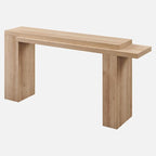 OKD 63 Inch Modern Entryway Console Table, Solid Geometry Accent Sofa Table - Image 8
