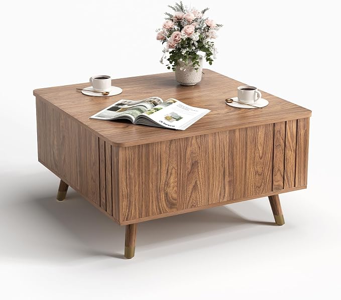 JOINICE 32" Square Lift Top Coffee Table - Image 9