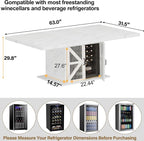 LVB Modern Dining Table for 4 to 6, Wooden Pedestal Dining Room Table - Image 2