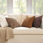 MIULEE Fall Corduroy Decorative Throw Pillow Covers Brown Series 20x20 | Set of - Image 5