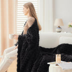 NEWCOSPLAY Fleece Clouds Cozy King Blanket - Image 6
