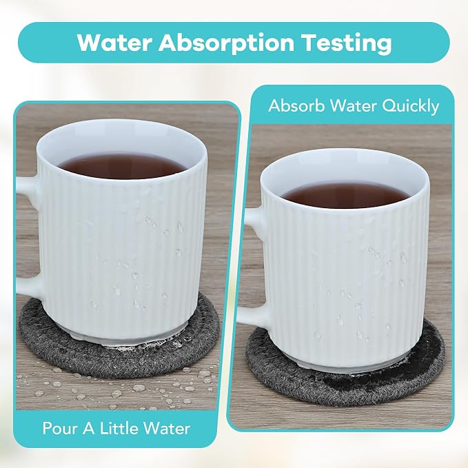 Coasters Set of 8, Absorbent Coasters - Image 4