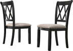 Roundhill Furniture Windvale Fabric Upholstered Dining Chair - Image 10