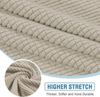 H.VERSAILTEX Sectional Couch Covers 4 Pieces Sofa Seat Cushion Covers L Shape - Image 4