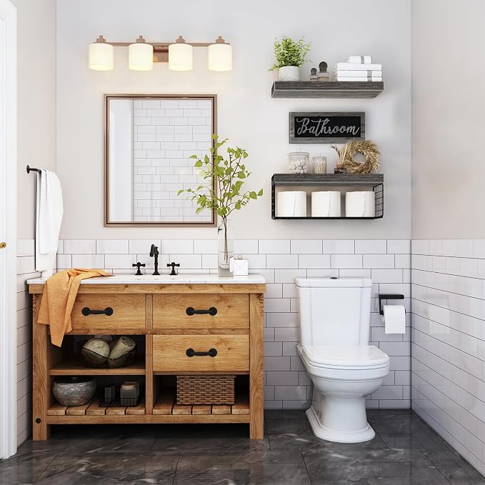 QEEIG ‎Bathroom Shelves Over Toilet - Image 2