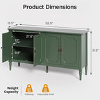 RoyalCraft Buffet Cabinet with Storage, Mid Century Modern Painted Credenza - Image 2