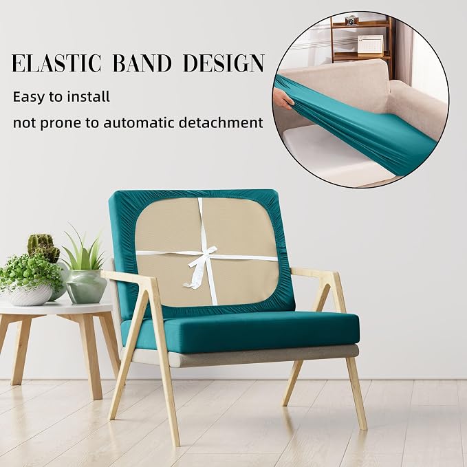 14PCS Patio Cushion Covers, Patio Furniture Couch Seat Slipcovers | Washable - Image 4