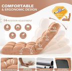Folding Floor Gaming Chair 14-Poistion Cushioned Adjustable Floor Lazy Sofa - Image 5